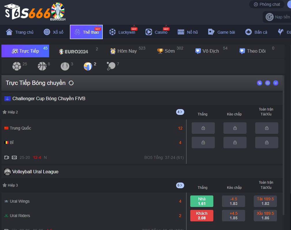 Cá cược bóng chuyền s666 cực kỳ hấp dẫn.